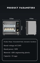 Load image into Gallery viewer, ORBIT 24/50 EGG INCUBATOR FULLY AUTOMATIC