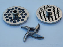 Load image into Gallery viewer, #32 commercial meat mincer cutting plates 4mm 12mm or blade  For stainless steel