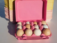 Load image into Gallery viewer, 10 x Stylish Coloured 12 egg (Dozen) cartons 3*4 crafts, gifts, fertile eggs...