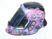 Load image into Gallery viewer, ANDELI Welding Helmet Mask Panoramic 180° 4 x LED light Automatic darkening CYBERPUNK
