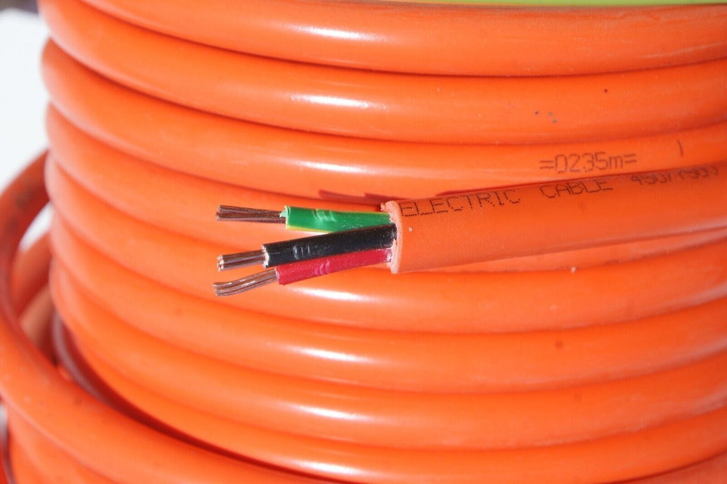 PVC 3G CABLE (2 CORE & EARTH) 2.5MM ORDINARY DUTY- BY THE METER