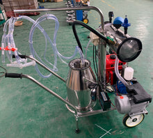 Load image into Gallery viewer, PROFESSIONAL DUAL PORTABLE ELECTRIC/ PETROL MILKING MACHINE- Single bucket
