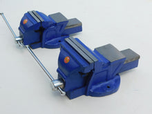 Load image into Gallery viewer, Cast iron Fixed base bench vice 3" (75mm) or 5" (125mm)  Made in India
