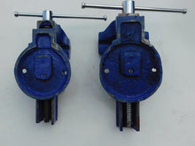 Load image into Gallery viewer, Cast iron Fixed base bench vice 3" (75mm) or 5" (125mm)  Made in India
