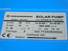 Load image into Gallery viewer, AC/DC Surface Solar water pump 1.5HP 1100W
