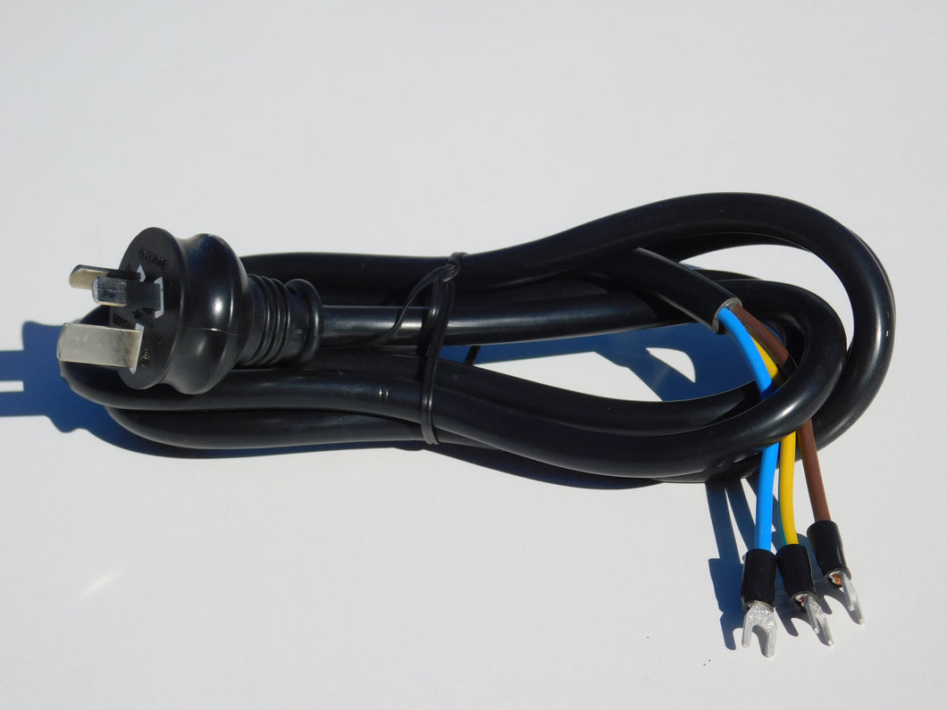 2M lead cable 15A Amp plug with U- terminal connectors 2.5mm