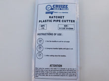 Load image into Gallery viewer, Ratchet Plastic tube pipe cutter 0-42mm MADE IN INDIA
