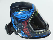 Load image into Gallery viewer, ANDELI Welding Helmet Mask Panoramic 180° 4 x LED light Automatic darkening DARK BLUE

