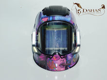 Load image into Gallery viewer, ANDELI Welding Helmet Mask Panoramic 180° 4 x LED light Automatic darkening CYBERPUNK

