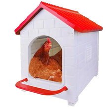 Load image into Gallery viewer, Chicken plastic nesting laying box and perch Single RED or BLUE
