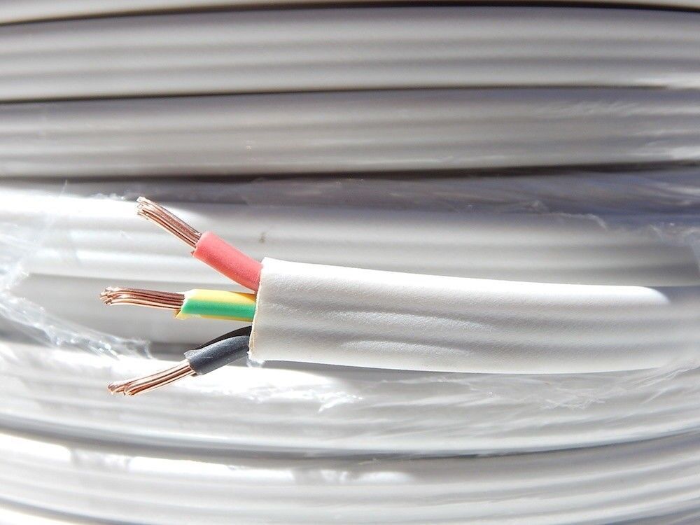 HOUSEHOLD FLAT ELECTRIC CABLE 2.5MM- BY THE METER